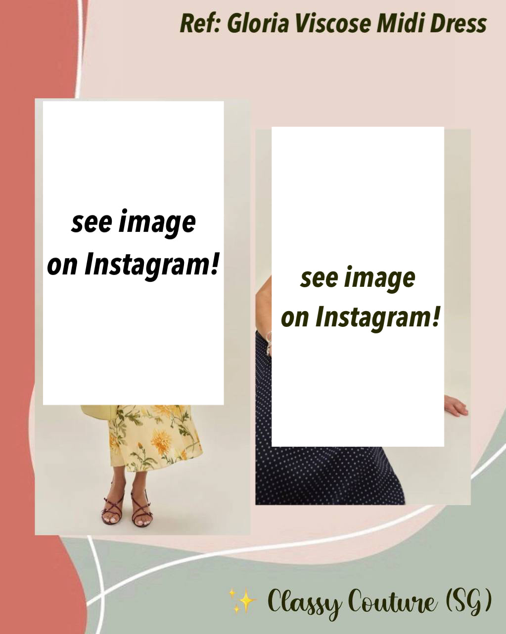 Ref Gloria Viscose Midi Dress