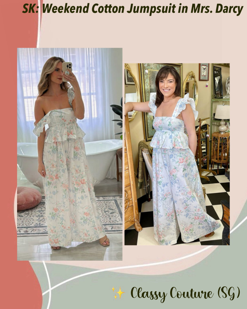 SK Weekend Cotton Jumpsuit in Mrs. Darcy