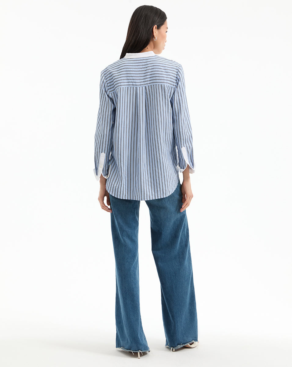 3 Colors! VB Naya Cotton-Blend Button Down Shirt