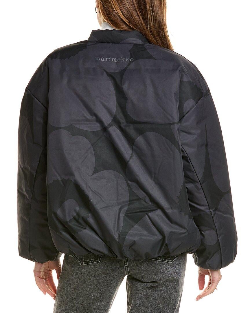 MMK Holkki Unikko Lightweight Reversible Padded Jacket in black/grey