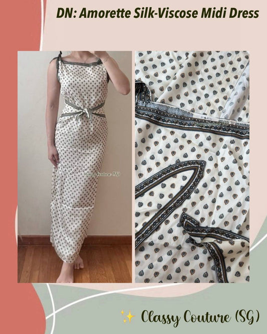 DN Amorette Silk-Viscose Midi Dress