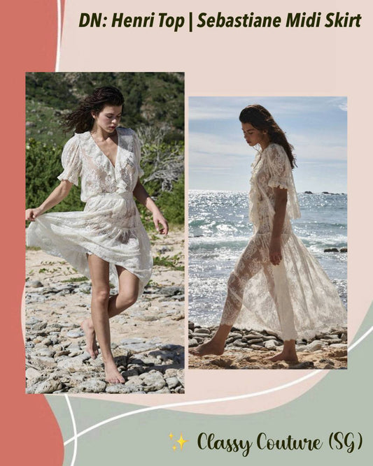 DN Henri Top | Sebastiane Midi Skirt | Cotton-blend Set