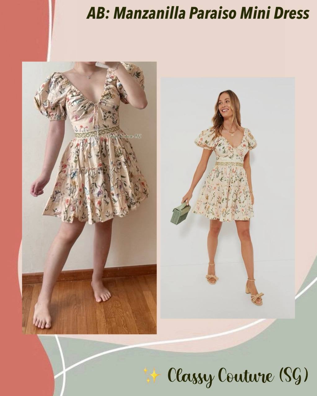 AB Manzanilla Paraiso Cotton Mini Dress