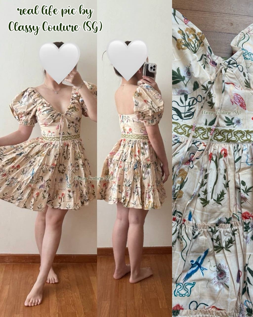 AB Manzanilla Paraiso Cotton Mini Dress