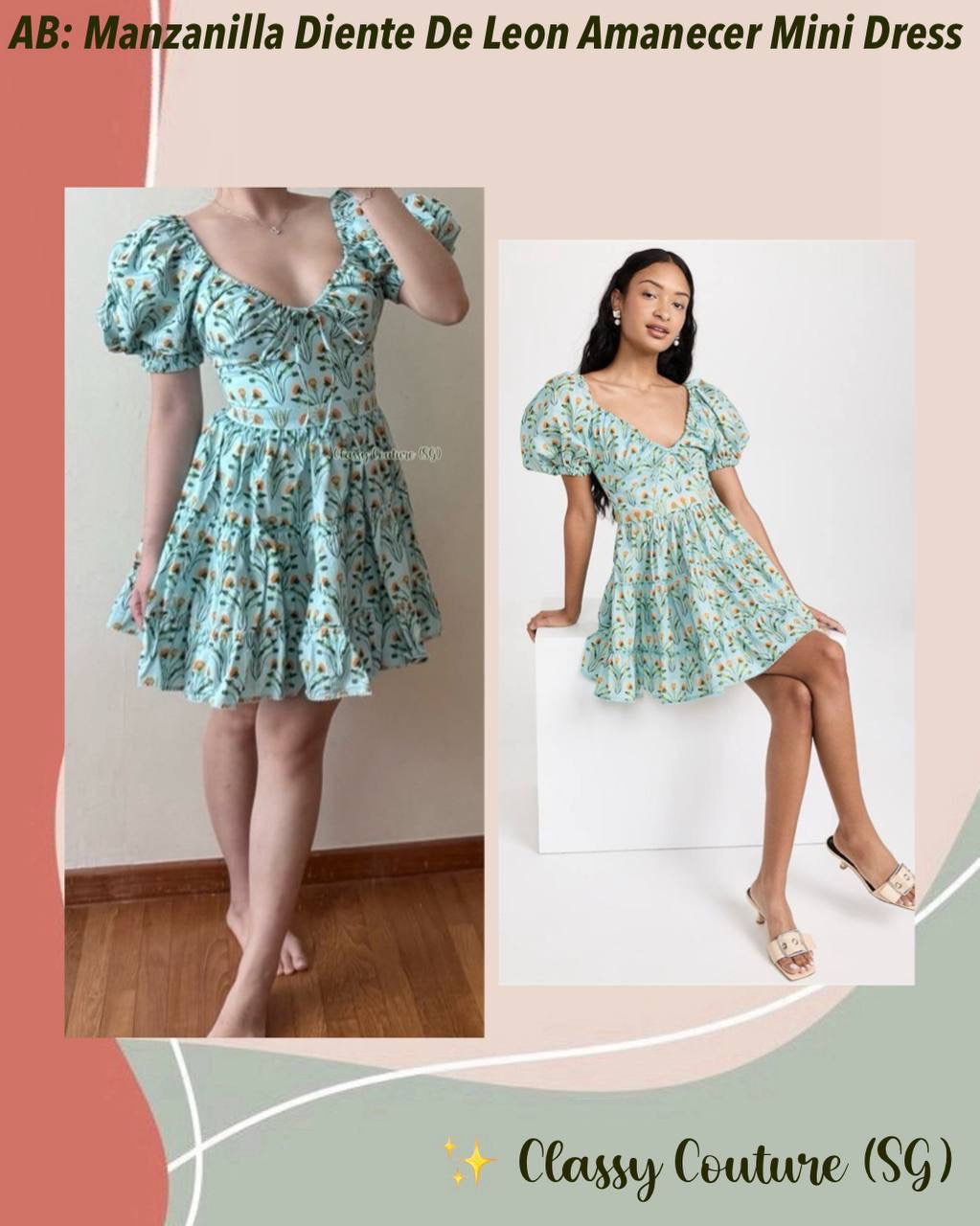AB Manzanilla Diente De Leon Amanecer Cotton Mini Dress