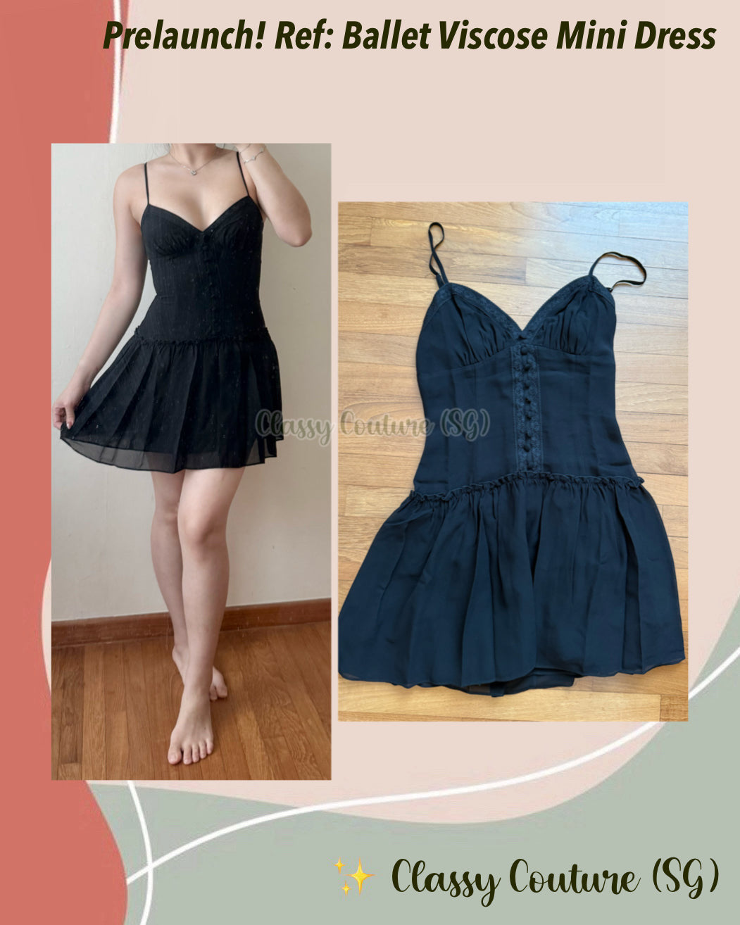 Ref Citrus Viscose Mini Dress