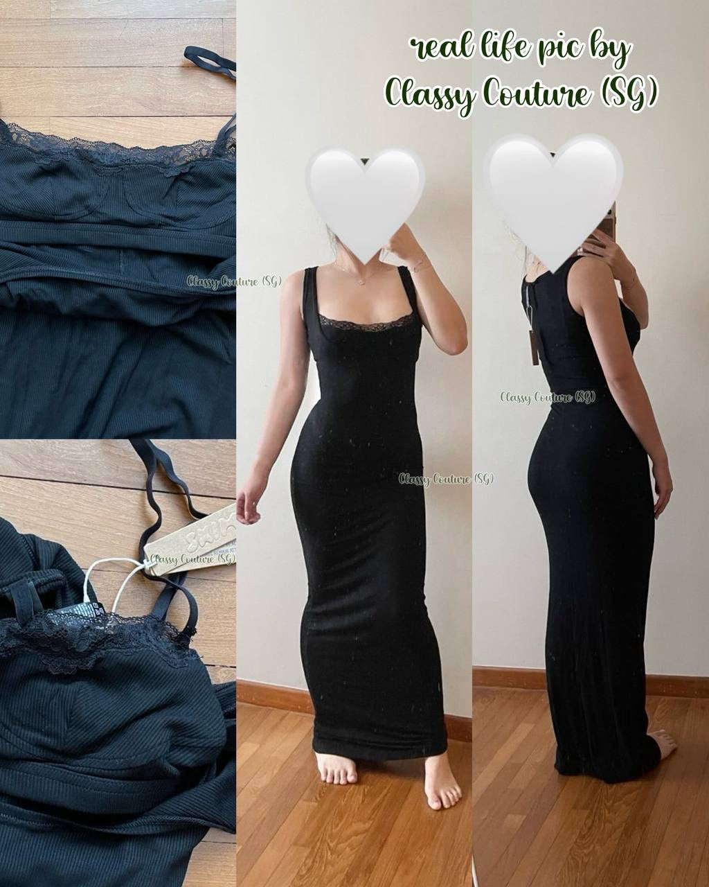 SK Soft Lounge Lace Tank Maxi Dress