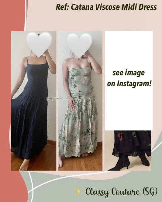 3 Colors! Ref Catana Viscose Maxi Dress