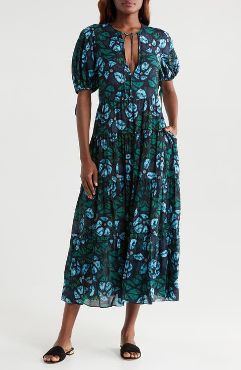 UJ Neera Cotton-Viscose Coverup Midi Dress in Urchin