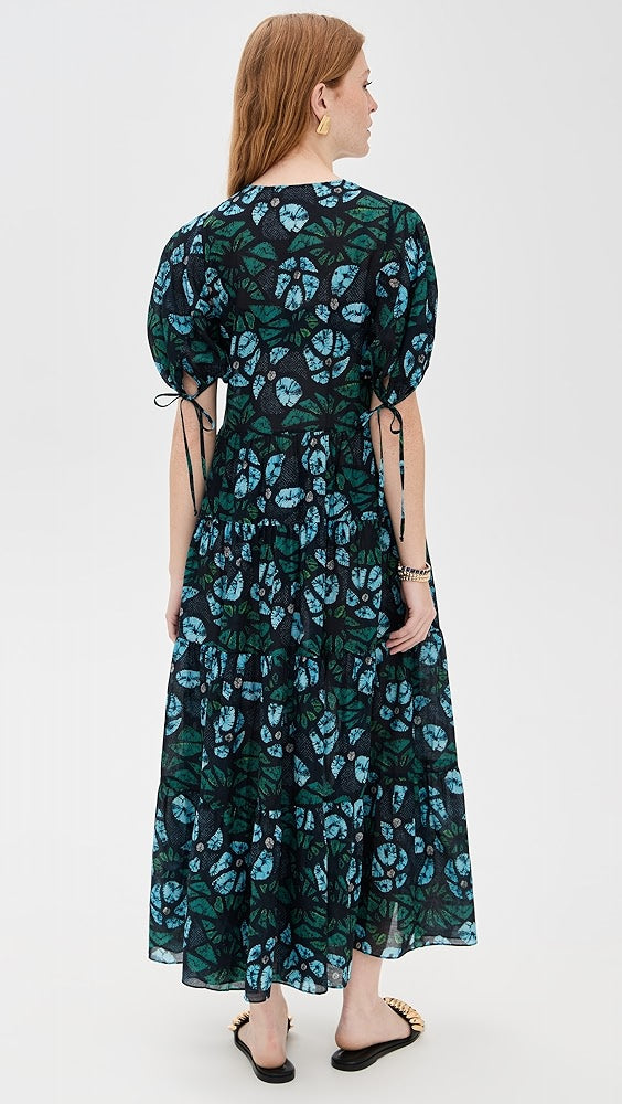 UJ Neera Cotton-Viscose Coverup Midi Dress in Urchin