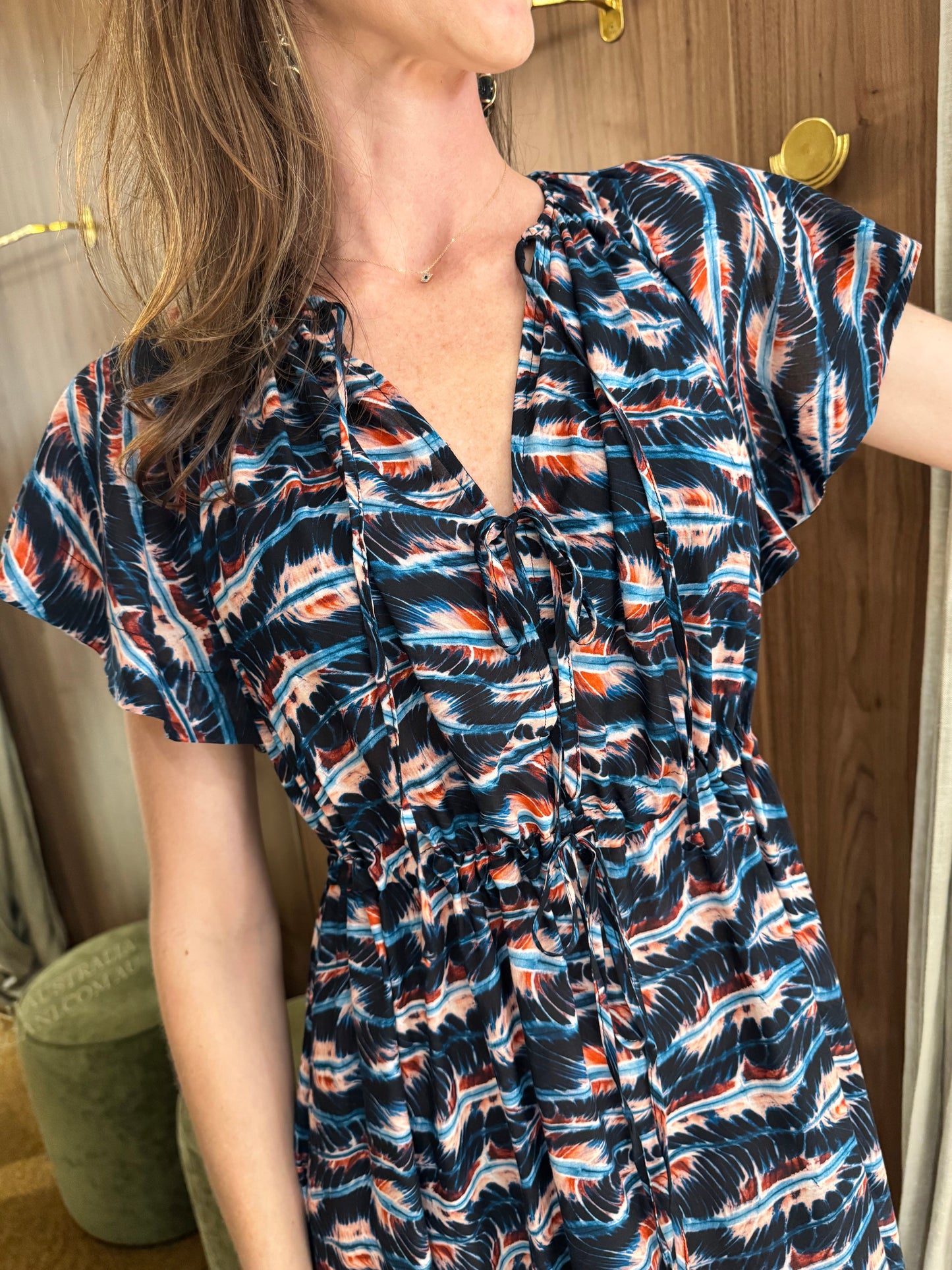 UJ Mikaela Cotton-Viscose Coverup Midi Dress