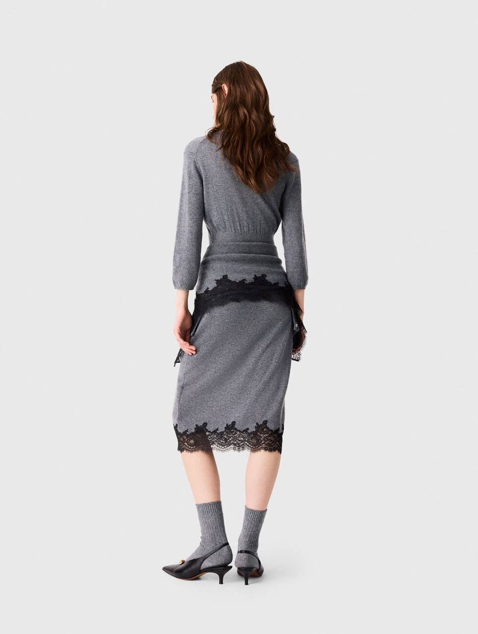 Dress With Lace Panel