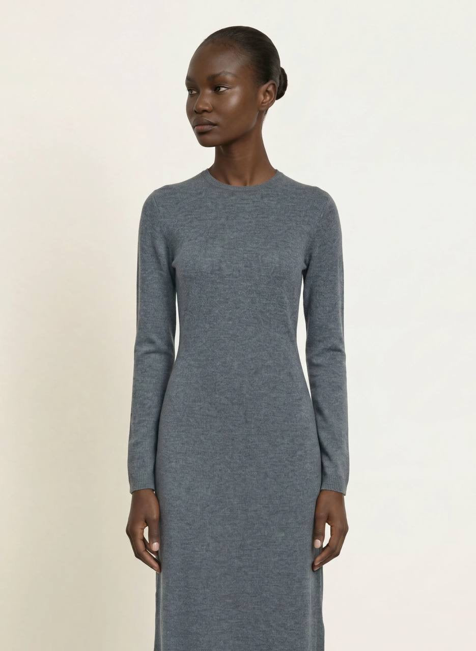 Dress With Lace Panel