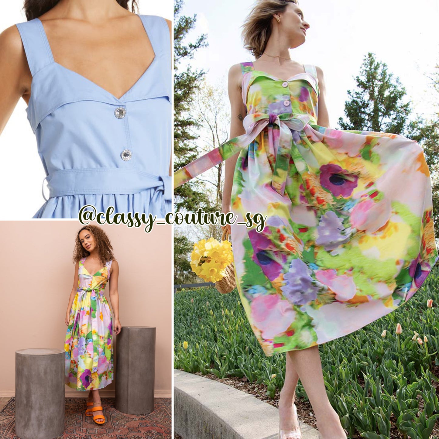 SG Stina Midi Dress - Hydrangea