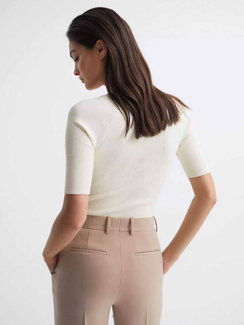RS Tina Square Neck Ribbed Top