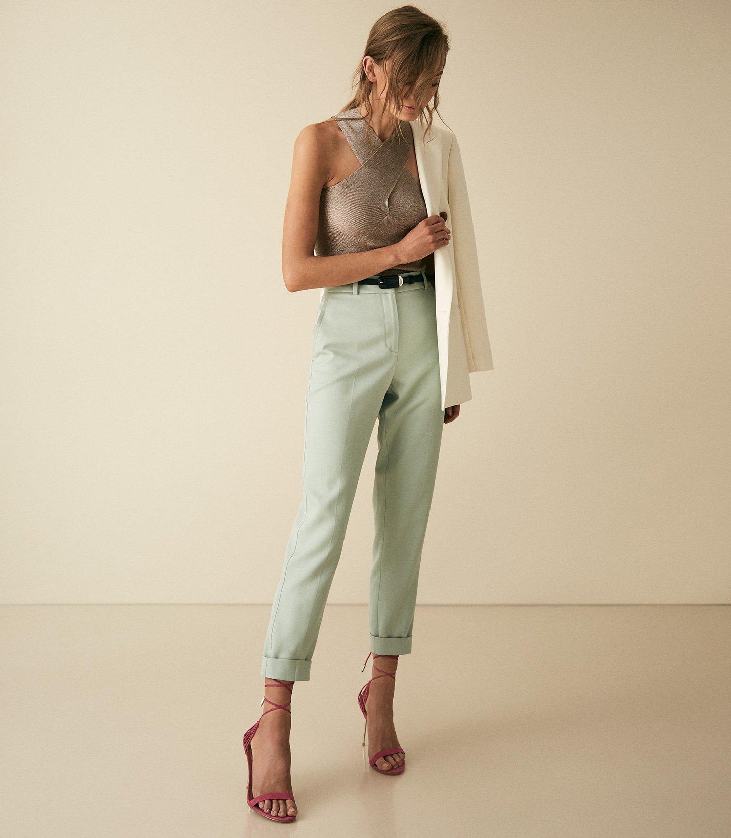 RS Imogen Metallic Halter Neck Top