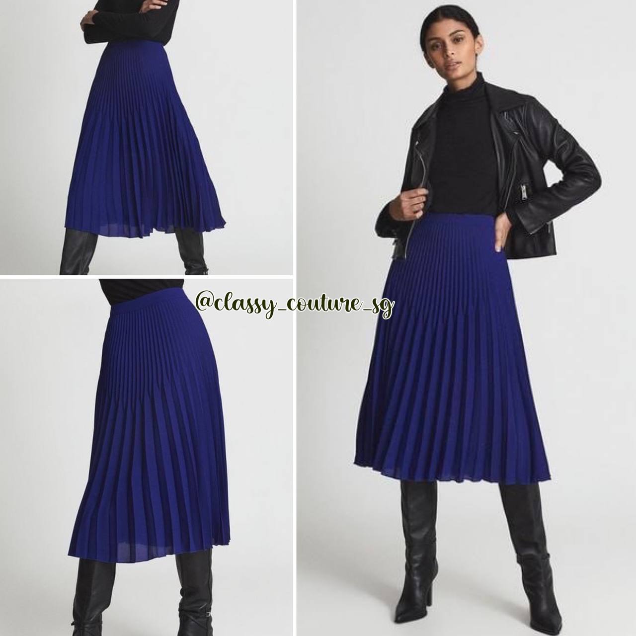 RS Pleated Midi Skirt