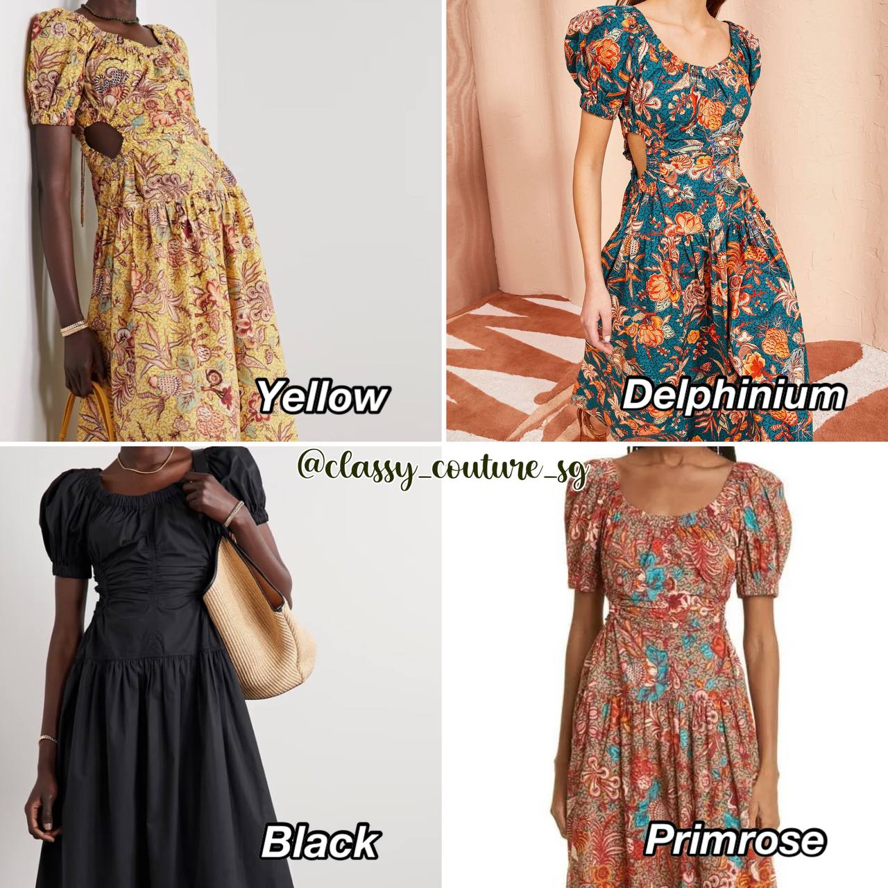 UJ Golda Floral Cotton Midi Dress