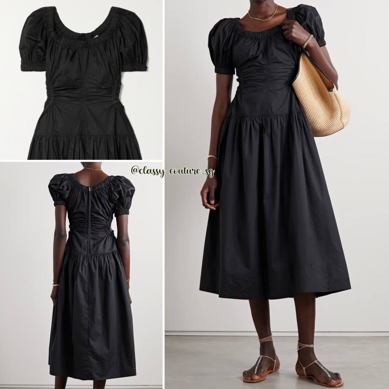 UJ Golda Floral Cotton Midi Dress