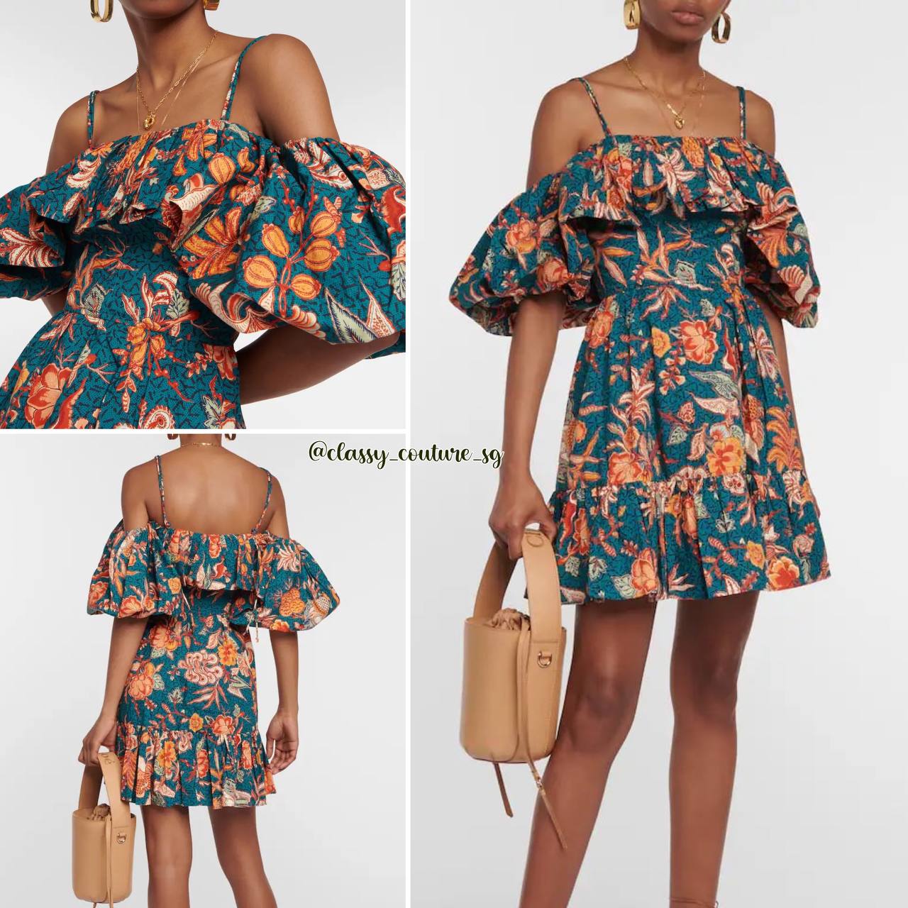 UJ Lila Floral Cotton Mini Dress