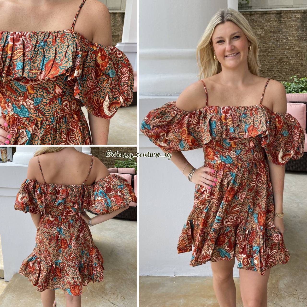 UJ Lila Floral Cotton Mini Dress