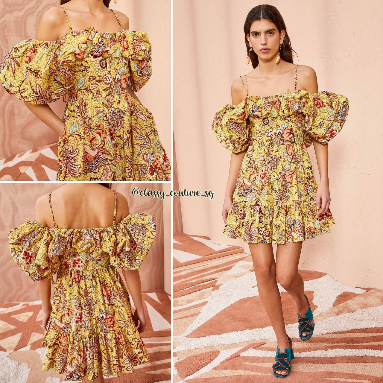 UJ Lila Floral Cotton Mini Dress