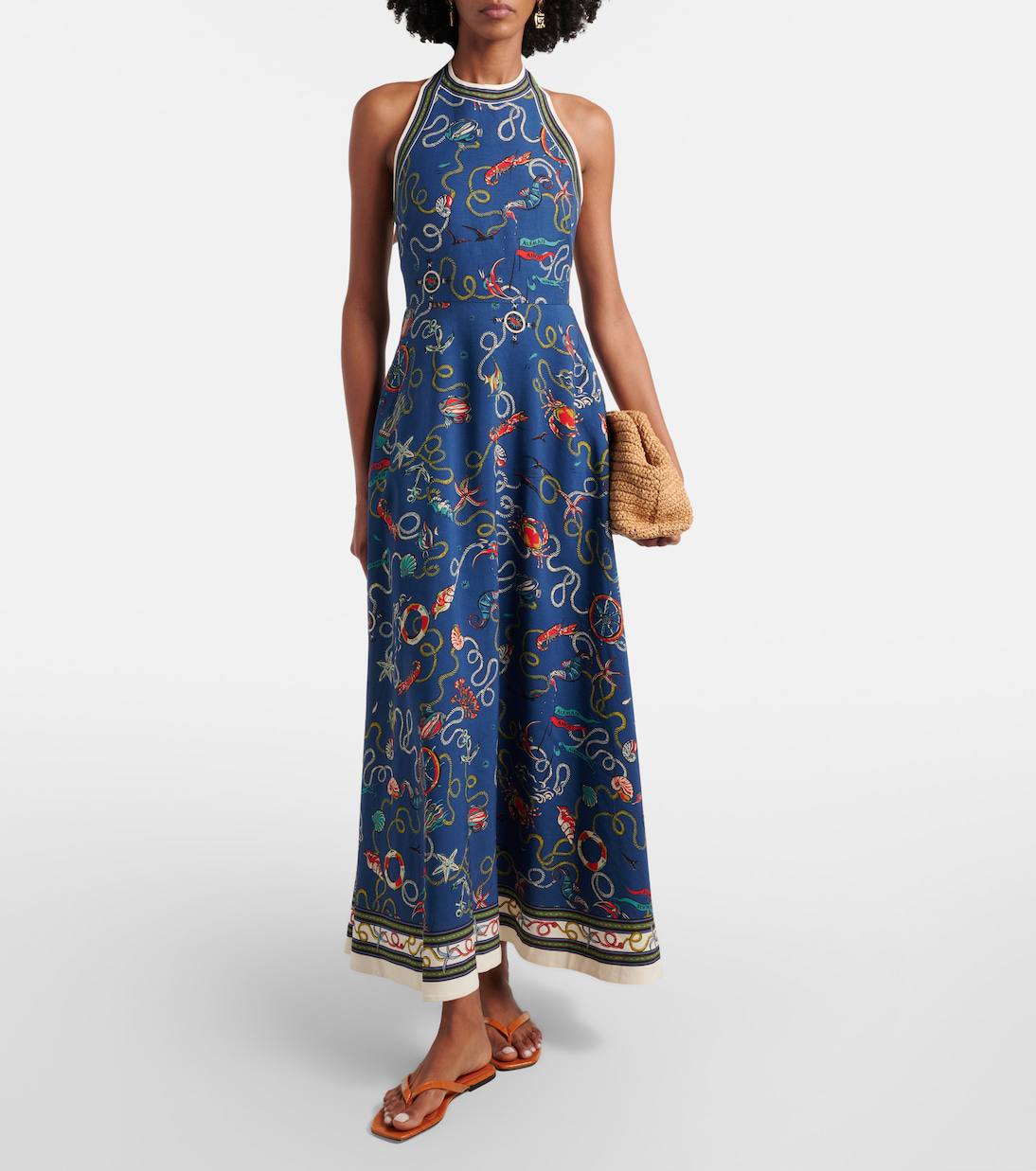 ALM Cove Printed Halterneck Maxi Dress - Image 7