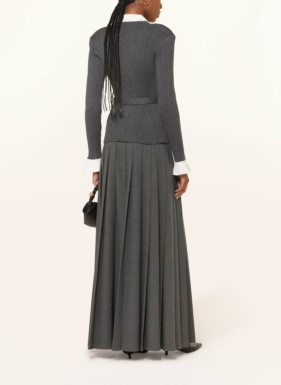 Belted Embellished Ribbed-Knit - Image 10