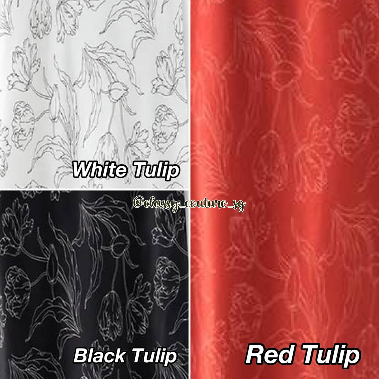 SL 90s Slip Midi Dress Tulip: White | Black | Red