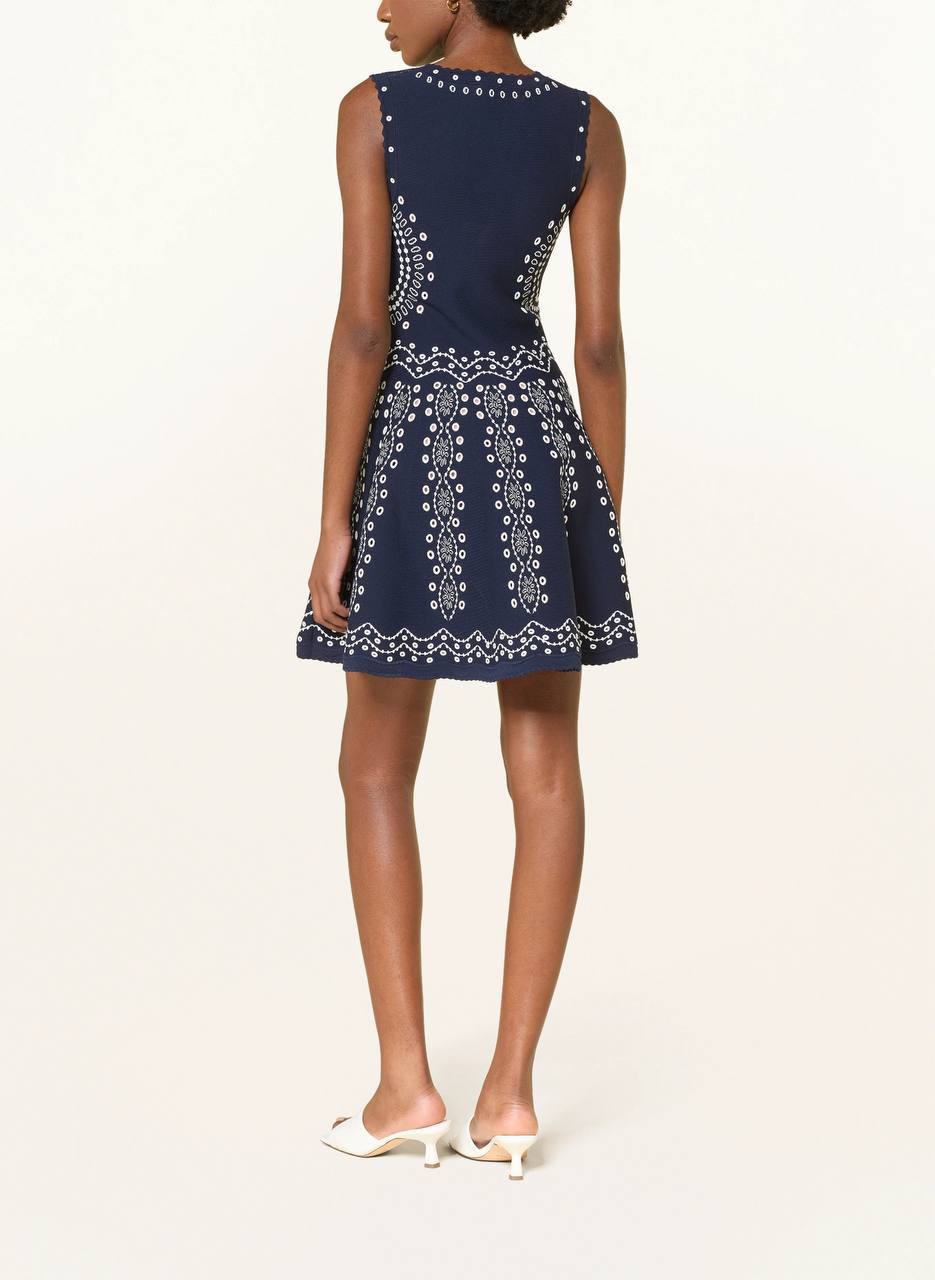 SD Capri Embroidered Dress in Viscose Blend