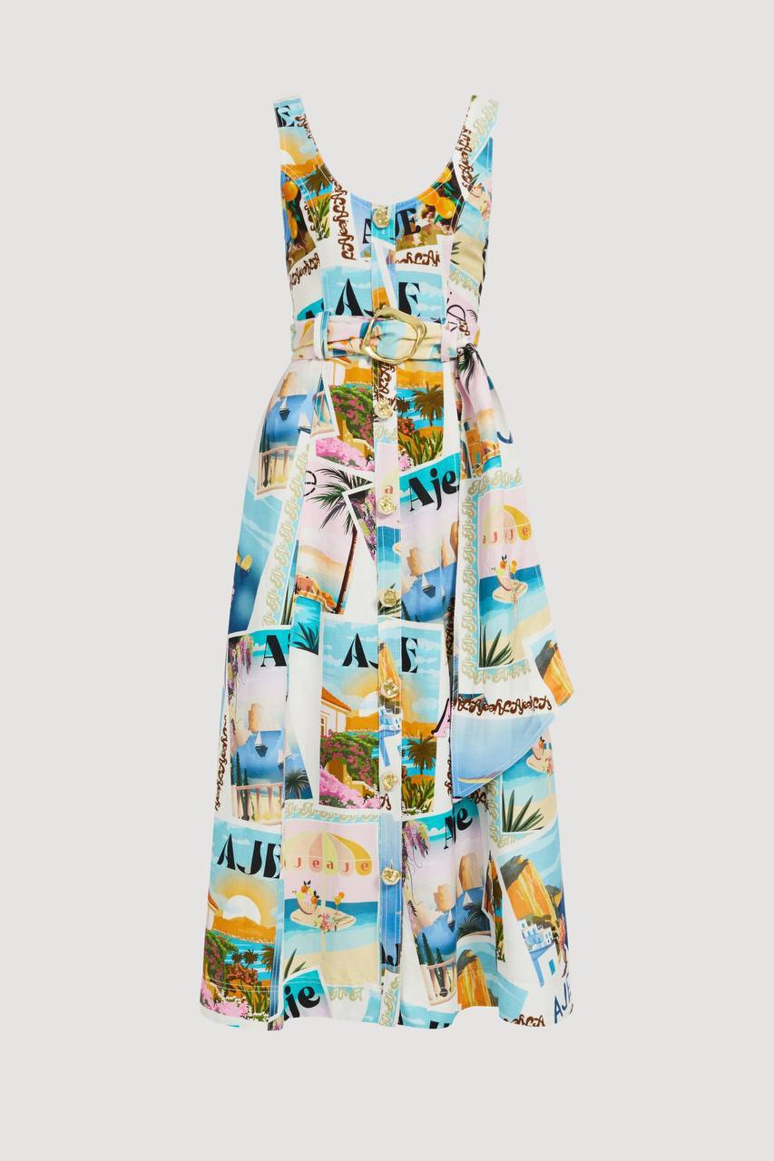 AJ Leonie Midi Dress