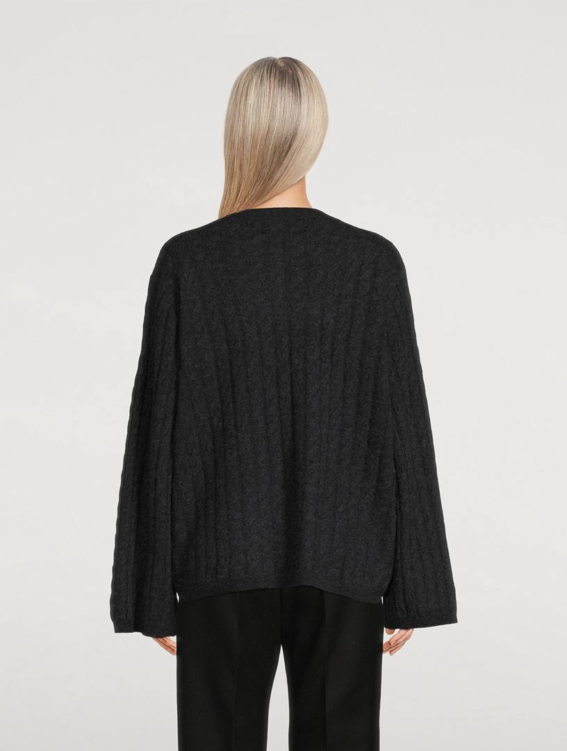 TOT Cashmere Cable-Knit Sweater
