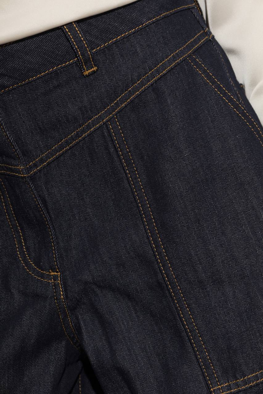 SP Wide Leg Contrast Stitch Jeans