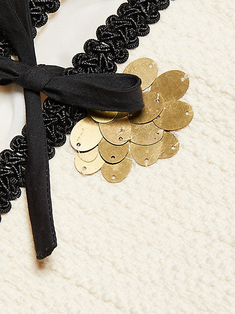 Der Lam Benissa Embellished Jacket | ecru cotton