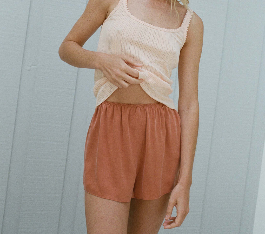 DN Louise Top | Loren Shorts | Silk-rayon set