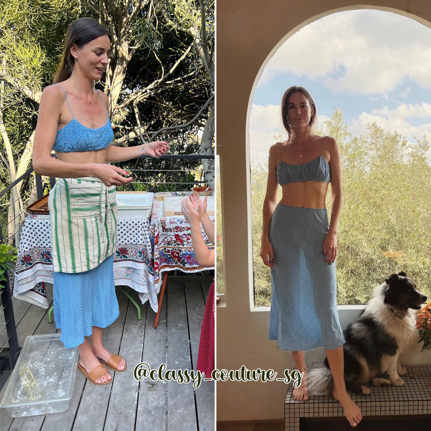 DN Amora Bralette Top | Elowen Midi Skirt | Silk Set
