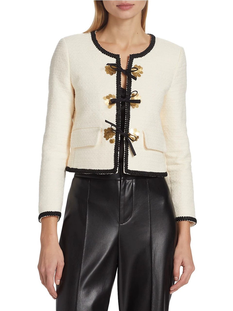 Der Lam Benissa Embellished Jacket | ecru cotton