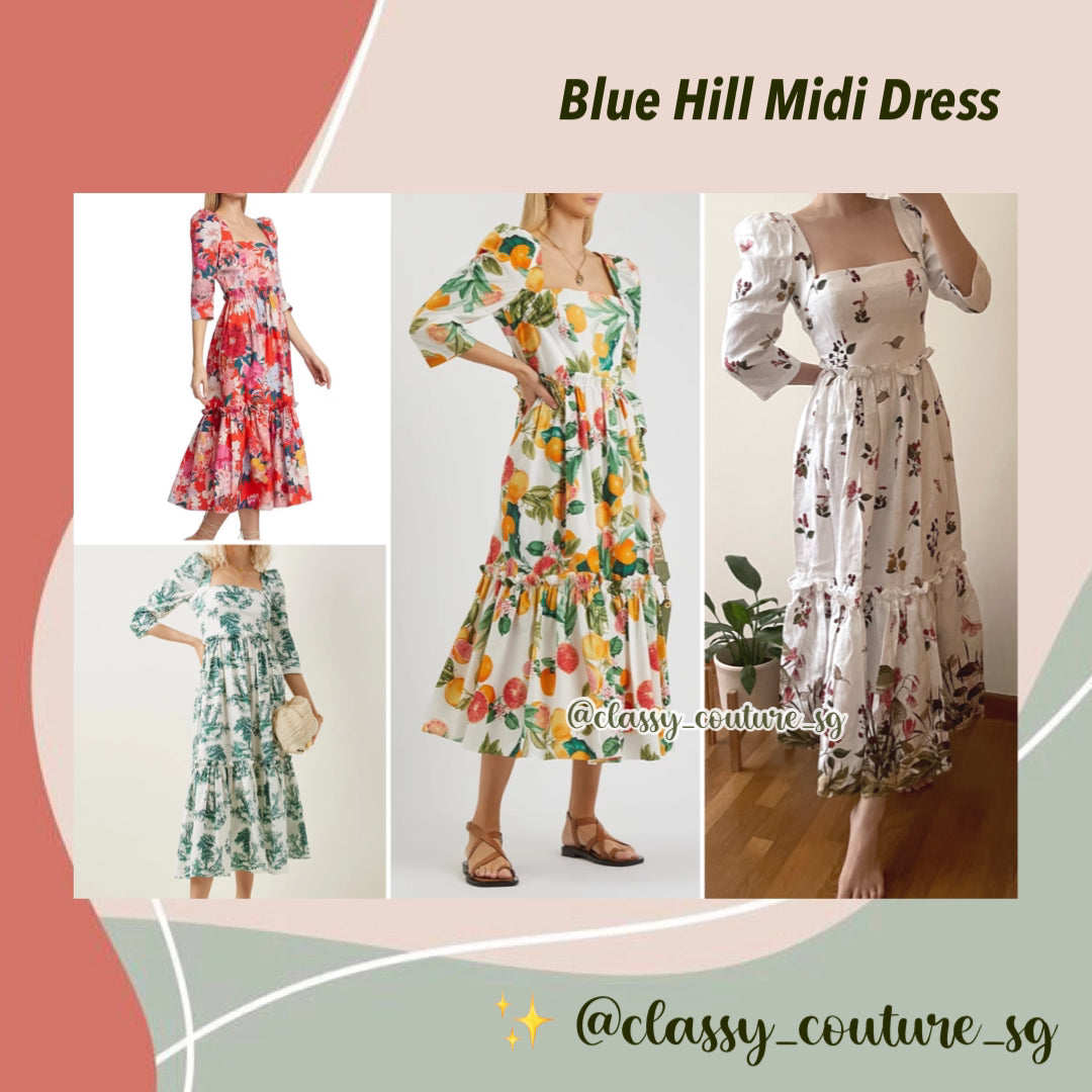 CC Blue Hill Midi Dress
