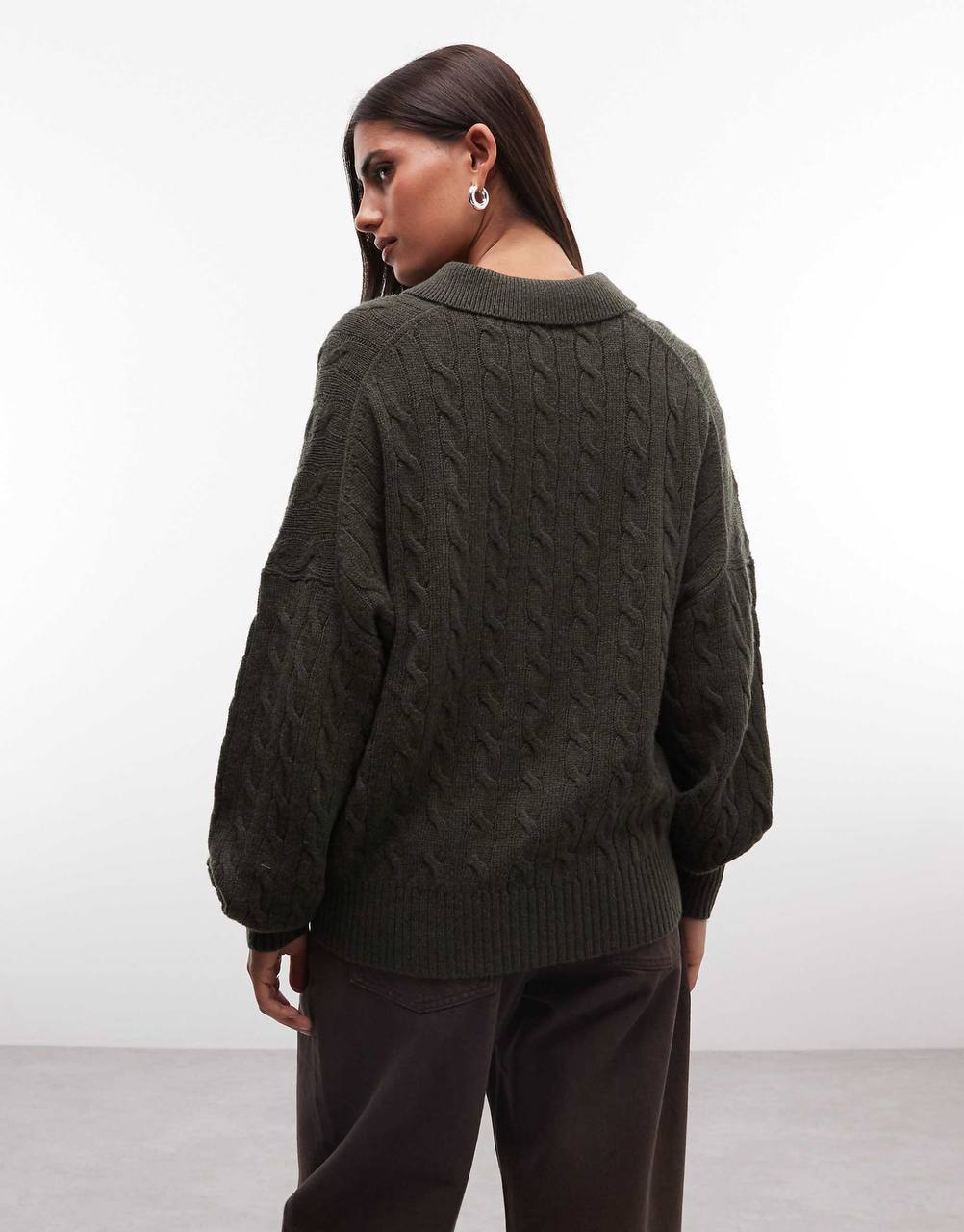 Cable Wool-Cashmere Polo-Collar Jumper - Image 10