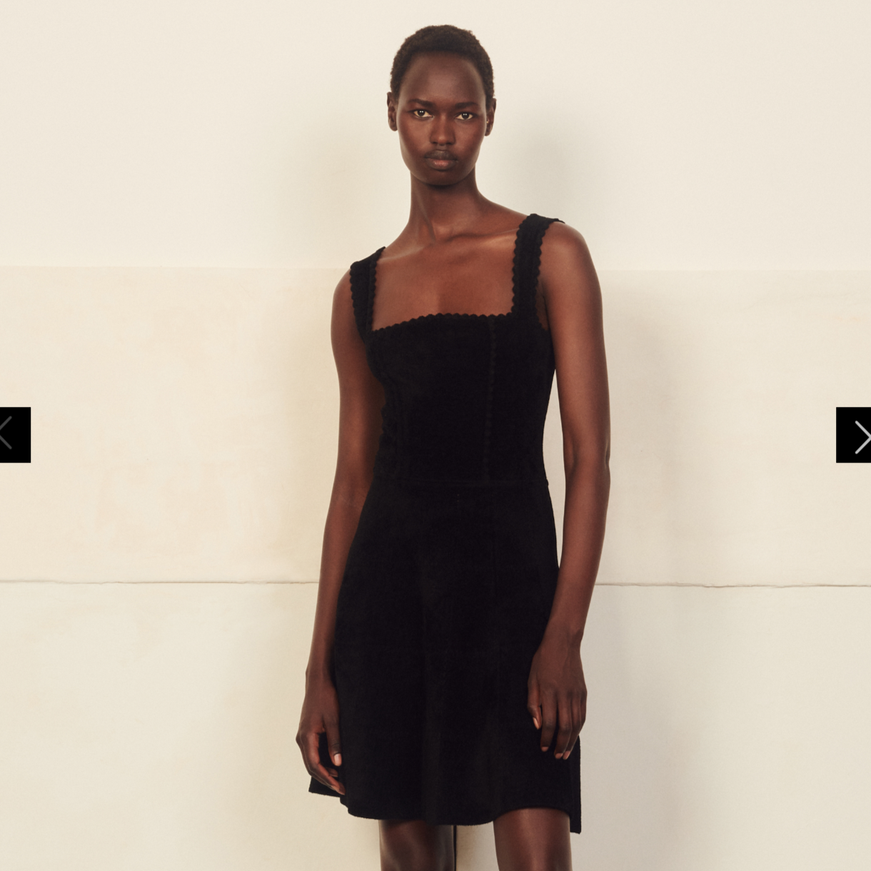 SD Chenille Knit Chenille Knit Bustier Dress | mini black