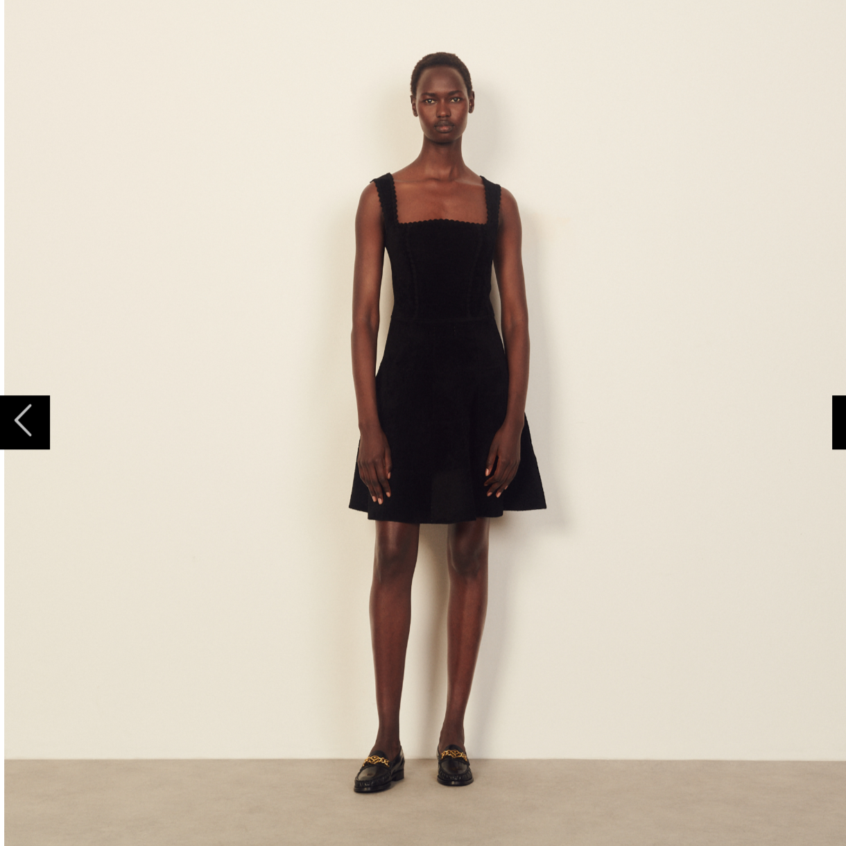 SD Chenille Knit Chenille Knit Bustier Dress | mini black