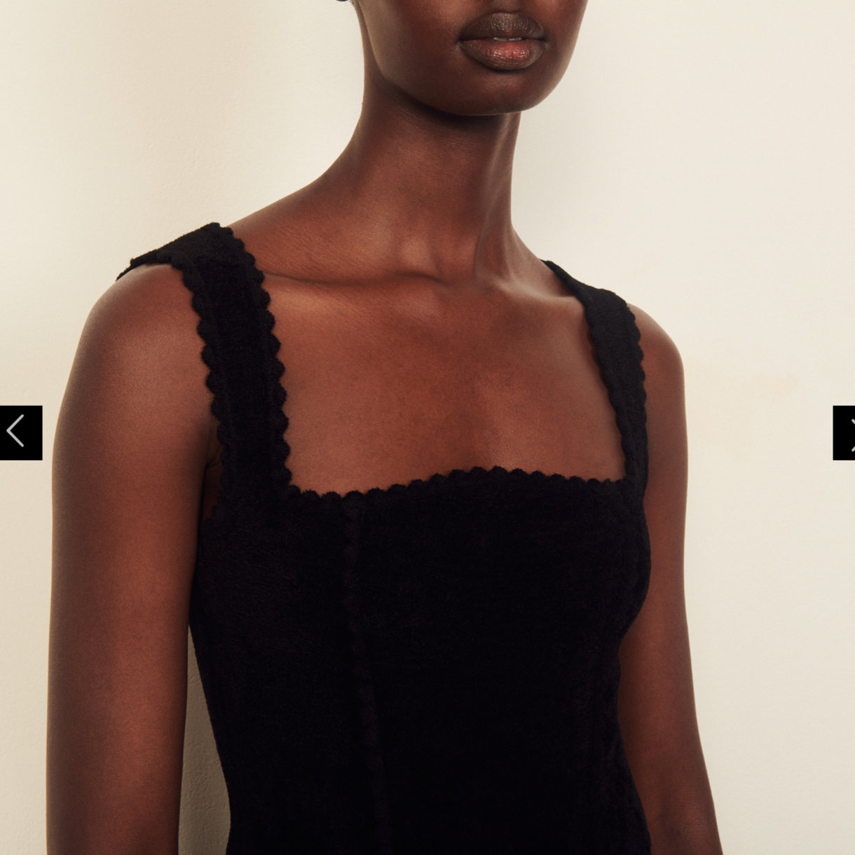 SD Chenille Knit Chenille Knit Bustier Dress | mini black