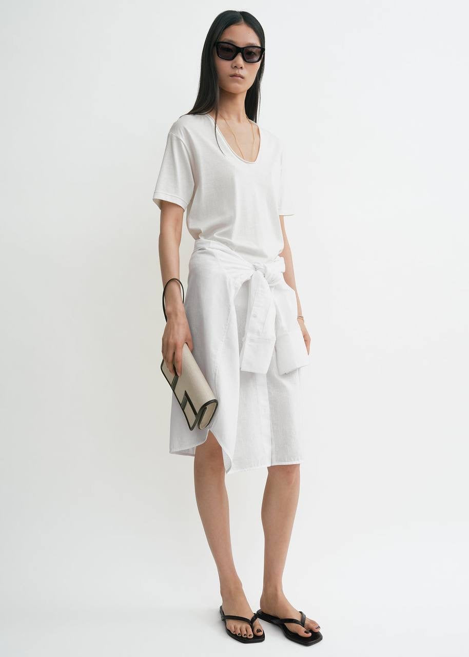 TOT Cotton Shirt | Pant | Wrap Midi Skirt | Set