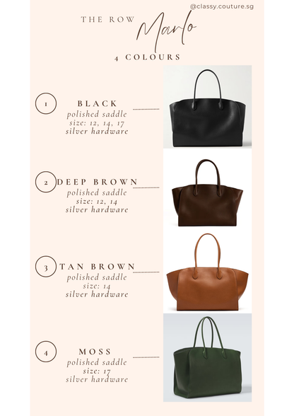 TR Marlo 12/14/17 Bag in Polished Saddle Calfskin Leather