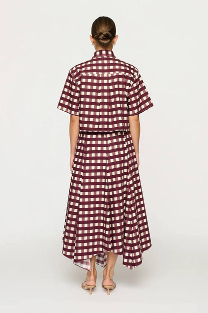 CLE Flavio Body Shirt | Caspian Midi Skirt | Cotton Set