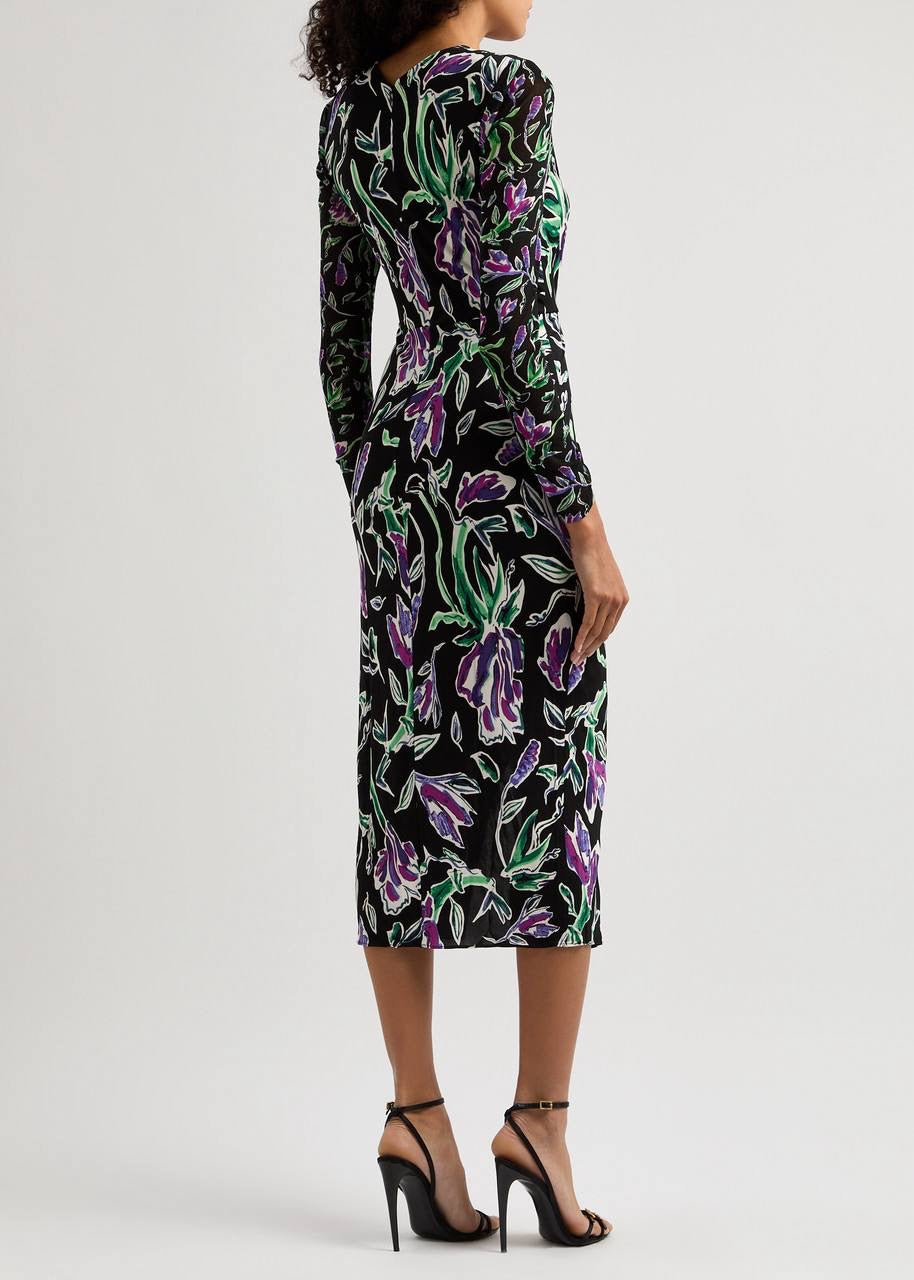 DVF Vivienne Floral Midi Dress