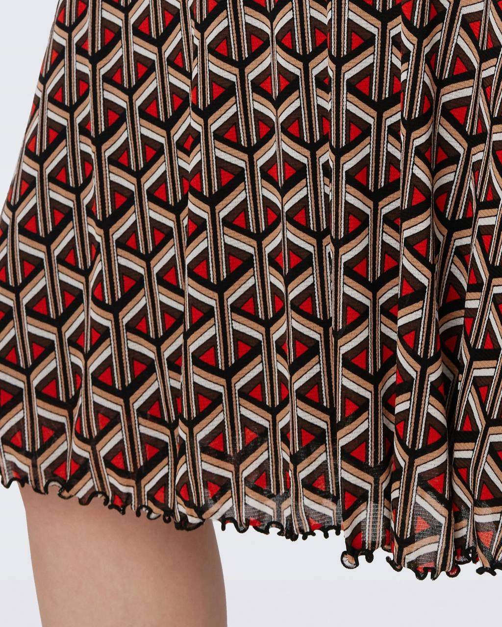 DVF Ivan Reversible Mesh Midi Dress