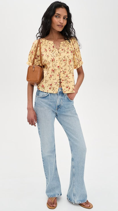 5 Colors! Ref Calia Cotton-Viscose Top