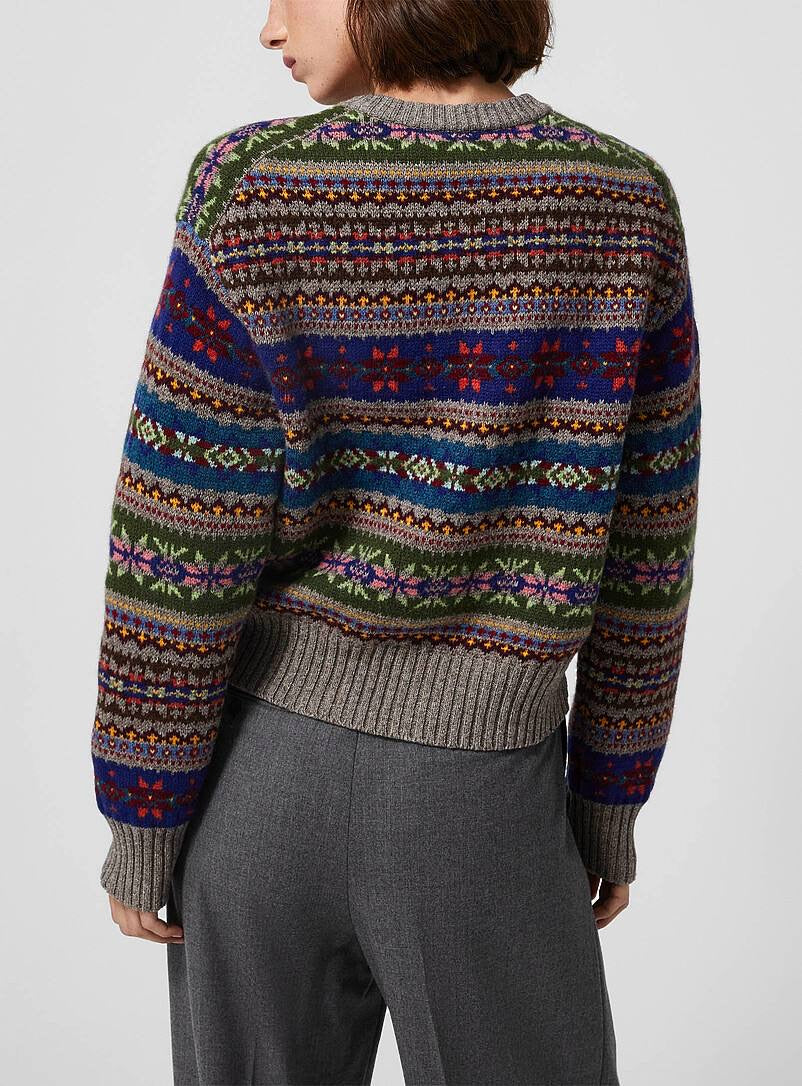 RL Fair Isle Buttoned Wool Cardigan