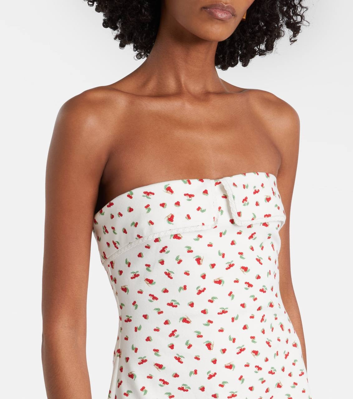 3 Colors! PSE Chiara & Ebony Cotton-blend Halter Bandeau Midi Dress
